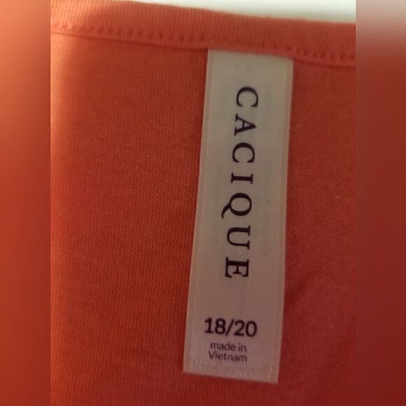 Cacique Sleep Shirt - 18/20 Dream of Vacation NWOT peach color - Picture 6 of 11